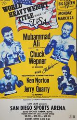 Chuck Wepner Autographed 11x17 Mini Poster