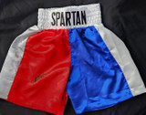 Chuck Wepner Autographed Red Boxing Trunks