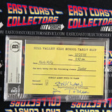 James Tolkan Autographed Back to the Future Tardy Slip