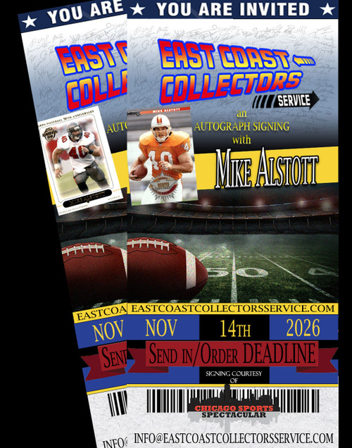 Mike Alstott Pre-Order Autograph