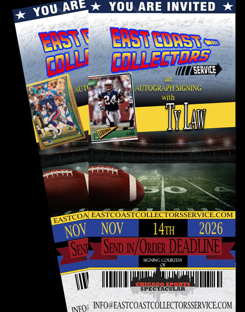 Ty Law Pre-Order Autograph