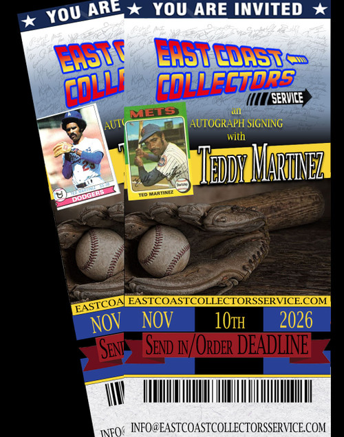 Teddy Martinez Pre-Order Autograph