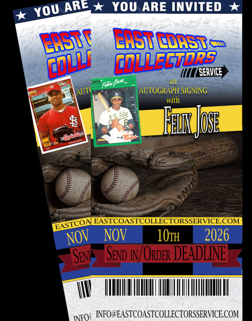 Felix Jose Pre-Order Autograph