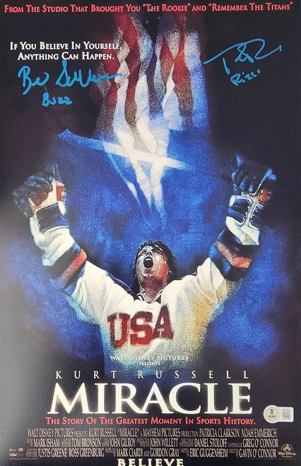 Patrick O'Brien Demsey & Billy Schneider Autographed Disney's Miracle 11x17 Mini Poster - alternate view 2