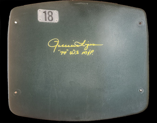Rollie Fingers Autographed World Series MVP Oakland Athletics Seatback