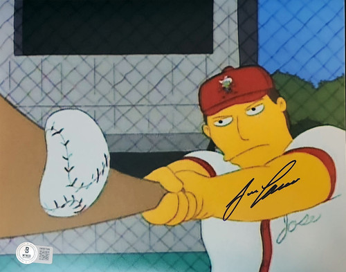 Jose Canseco Autographed Simpsons 8x10 Photo 1