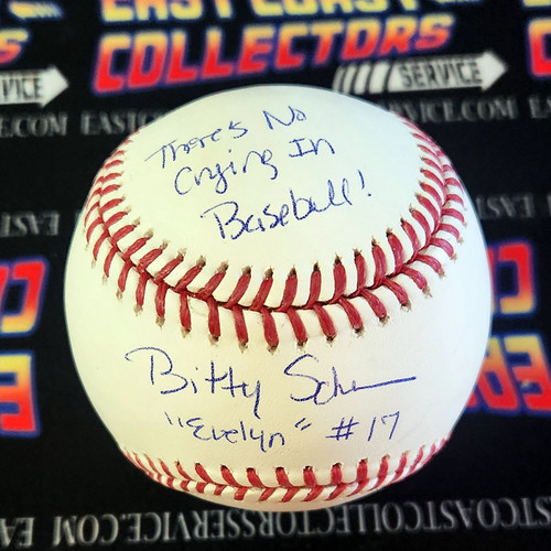 Bitty Schram Autographed Baseball League of their Own