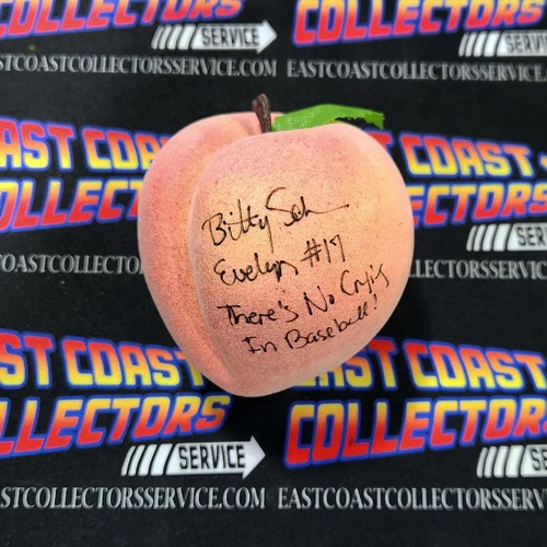 Bitty Schram Autographed Prop Peach League of their Own