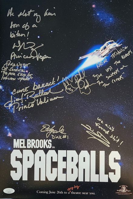 Spaceballs Cast Autographed 12x18 Mini Poster