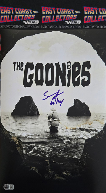 Sean Astin Autographed Goonies 11x17 Mini Poster 6