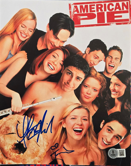 Tara Reid & Thomas Ian Nicholas Autographed American Pie Mini Poster Photo