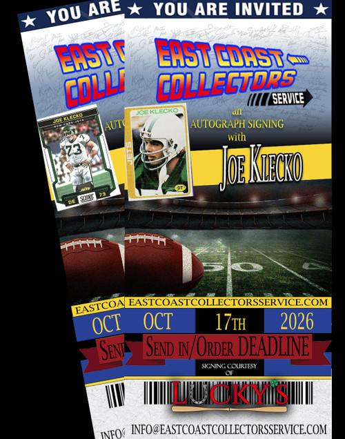 Joe Klecko Pre-Order Autograph