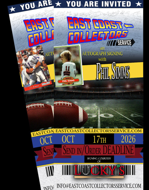 Phil Simms Pre-Order Autograph