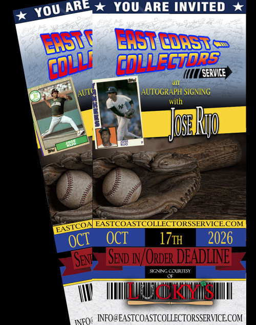 Jose Rijo Pre-Order Autograph