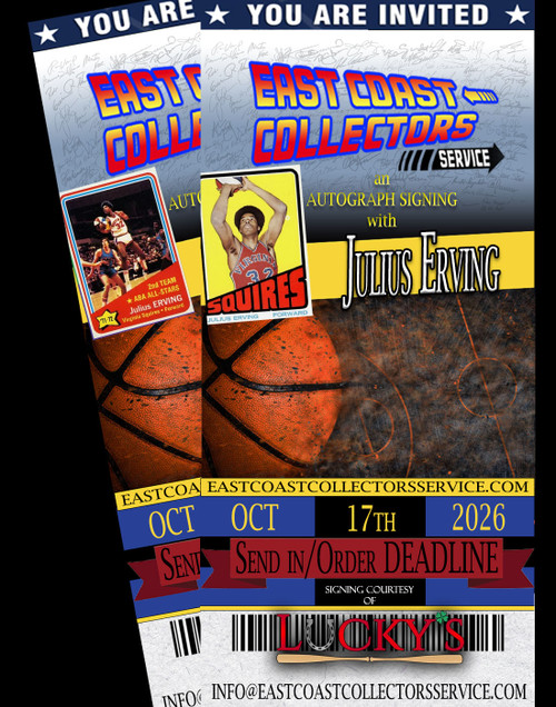 Julius Erving Pre-Order Autograph