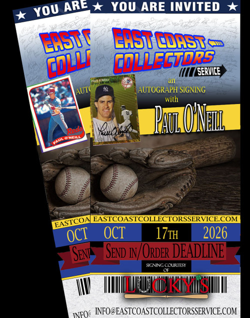 Paul O'Neill Pre-Order Autograph