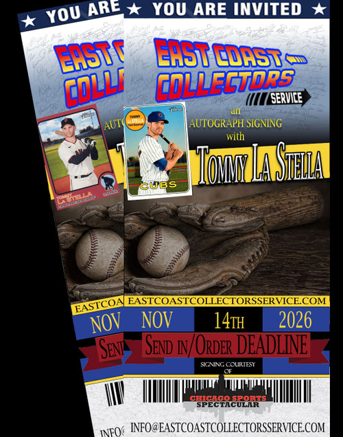 Tommy La Stella Pre-Order Autograph