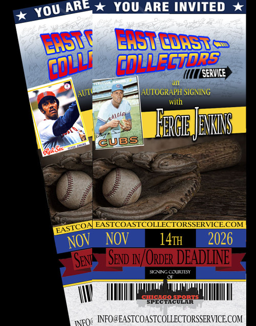 Fergie Jenkins Pre-Order Autograph