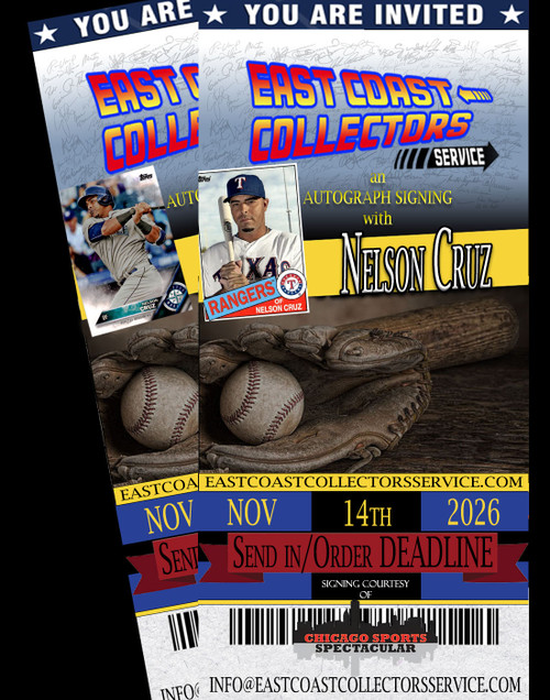 Nelson Cruz Pre-Order Autograph