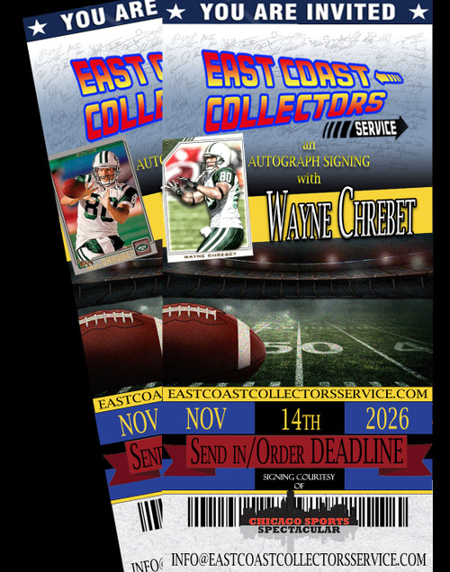 Wayne Chrebet Pre-Order Autograph