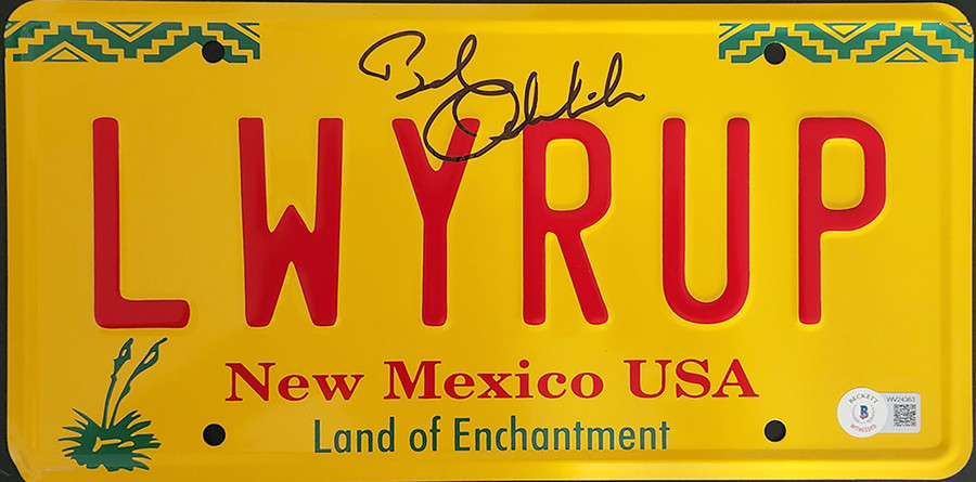 Bob Odenkirk Autographed License Plate