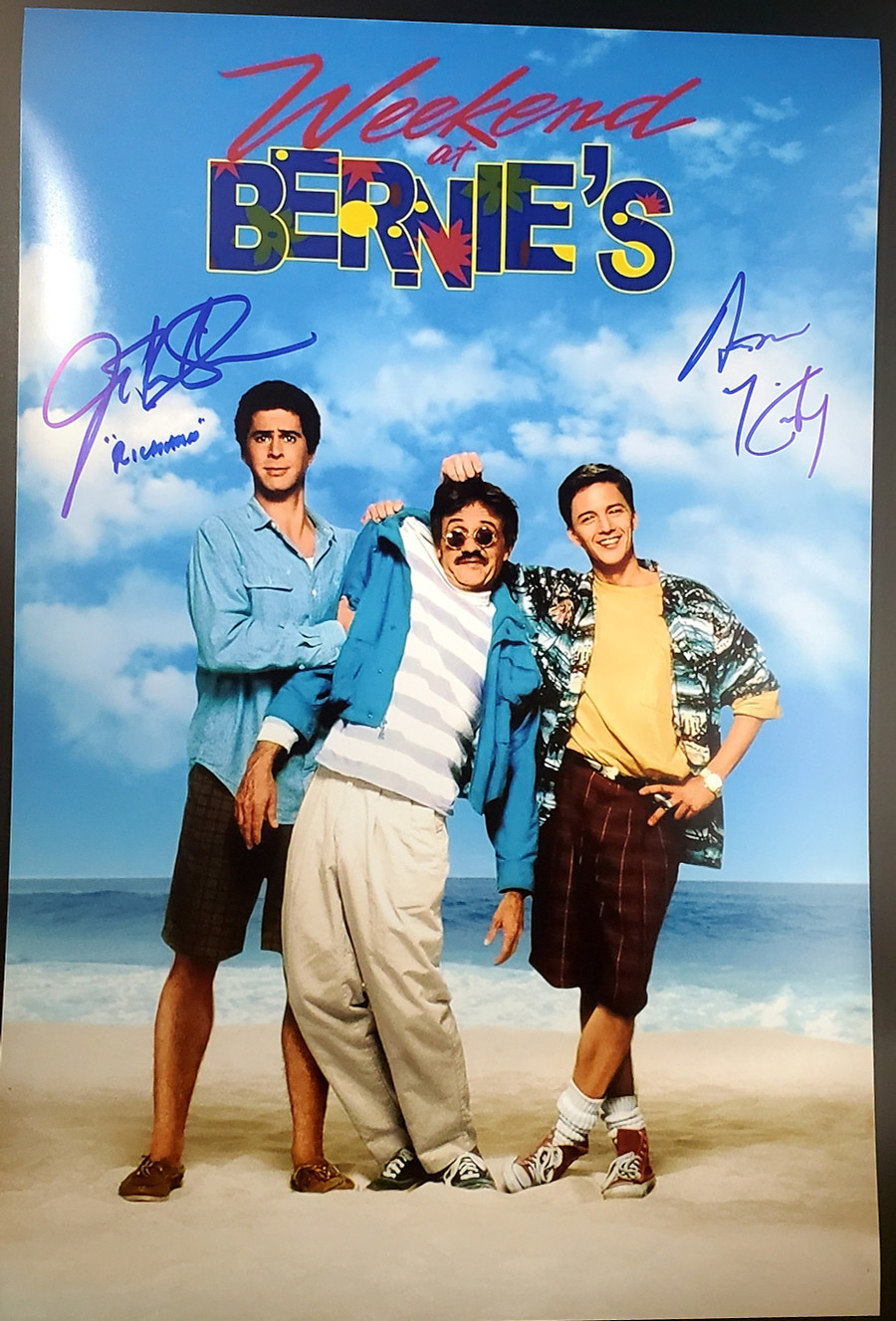 Weekend at Bernies Autographed 12x18 Mini Poster