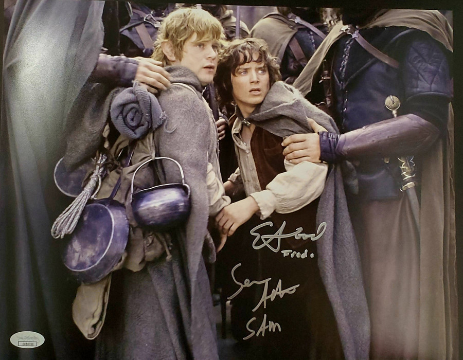 Lord Of The Rings Dual Autographed 11x14 Photo