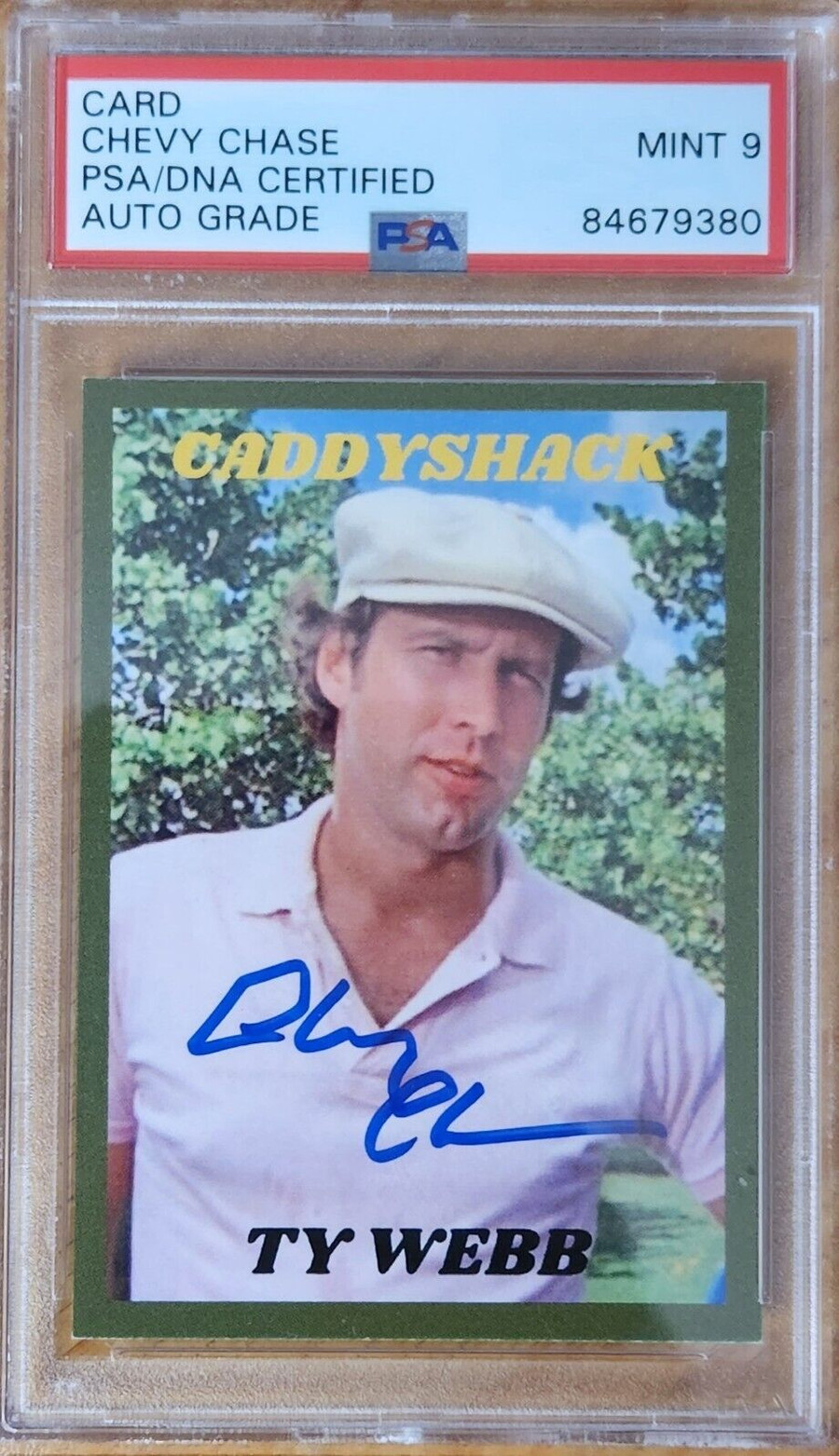 Chevy Chase Autographed Caddyshack card