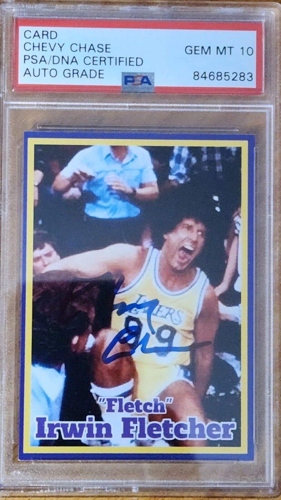 Chevy Chase Autographed Fletch card 1