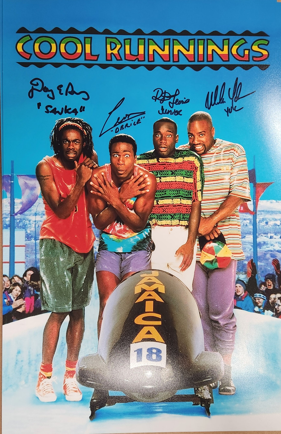Cool Runnings Cast Autographed 11x17 Mini Poster