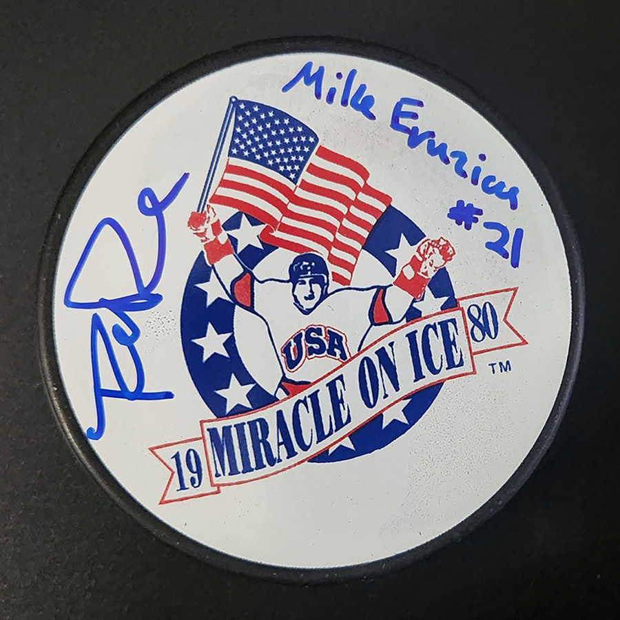 Patrick O'Brien Demsey Autographed Miracle On Ice Puck