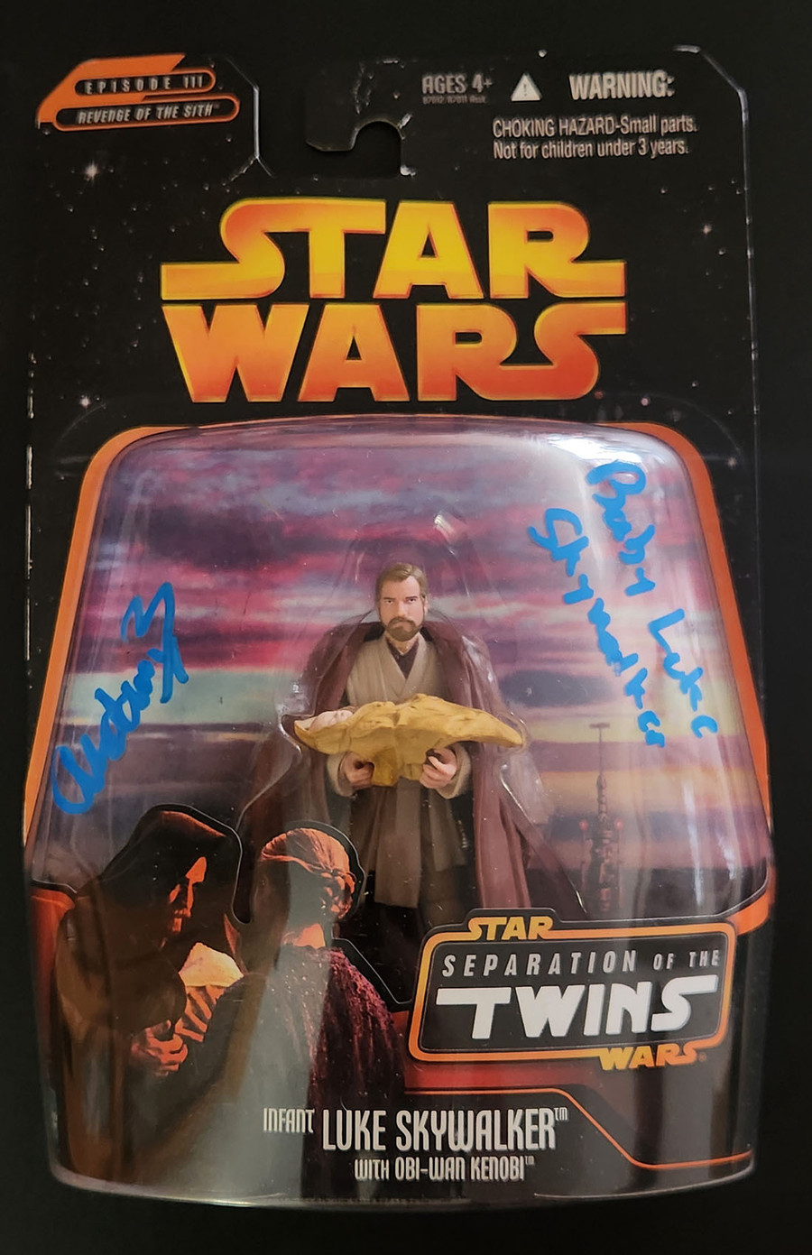 Aidan Barton Autographed Star Wars Separation of Twins Luke Figure