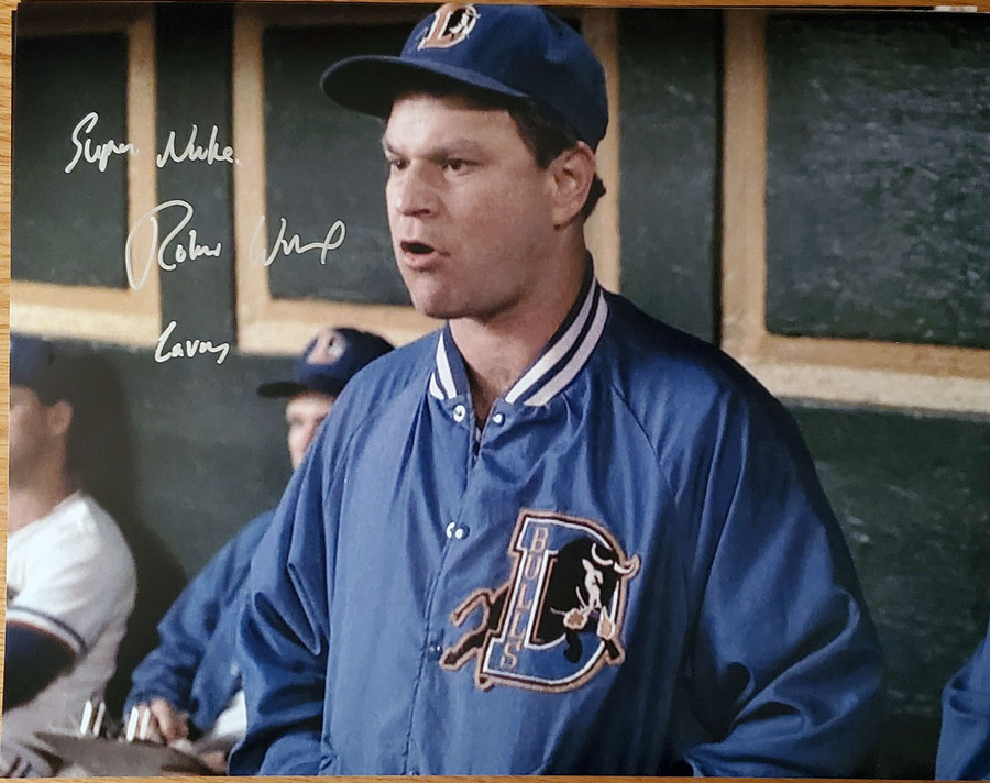 Robert Wuhl Autographed Bull Durham with Insc 11x14 Photo