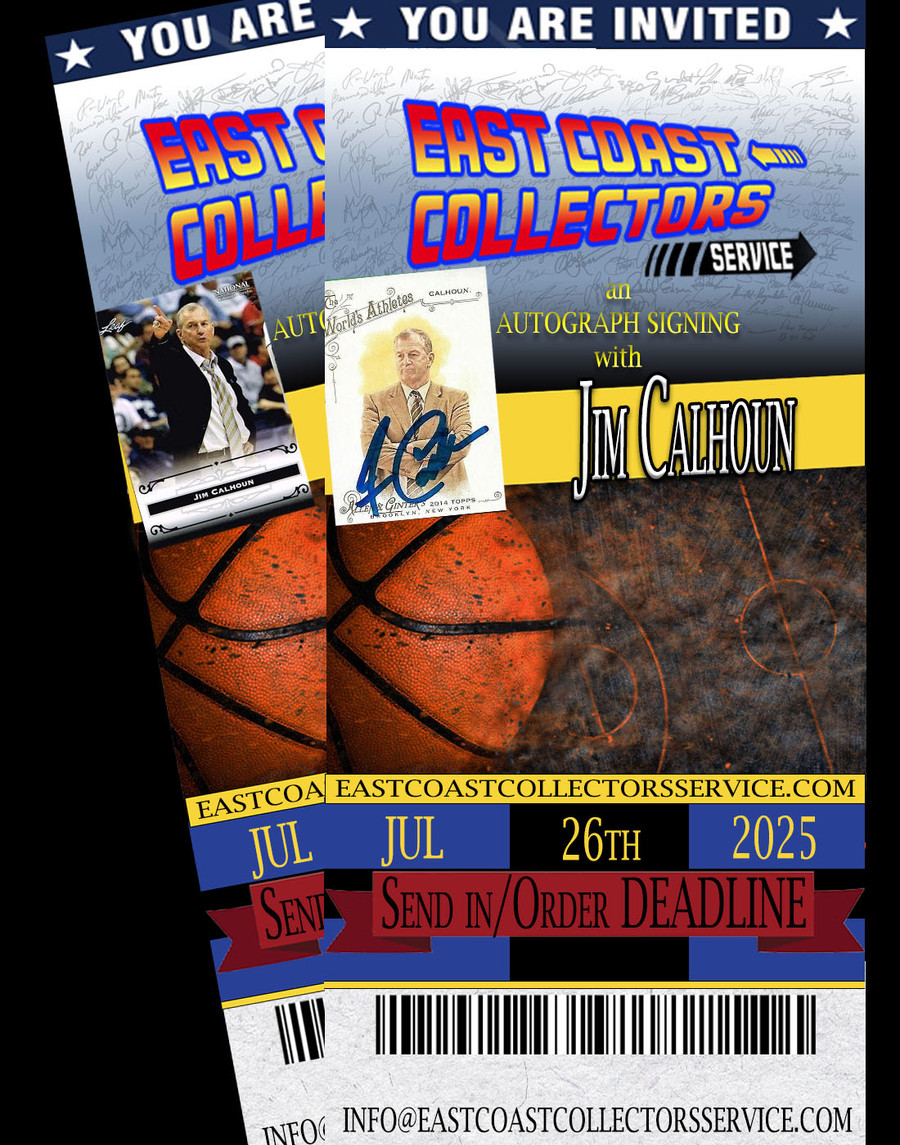 Jim Calhoun Pre-Order Autograph