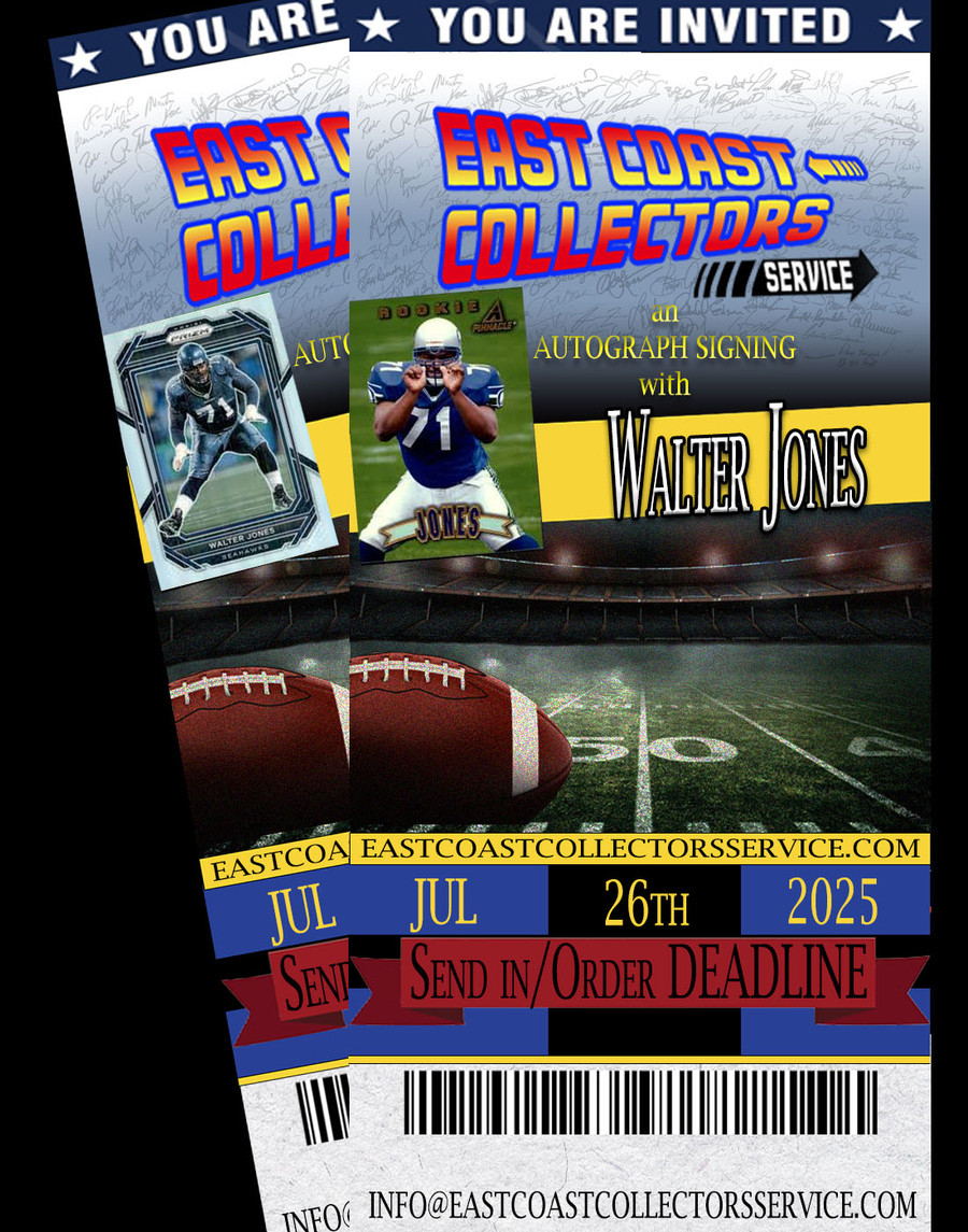 Walter Jones Pre-Order Autograph
