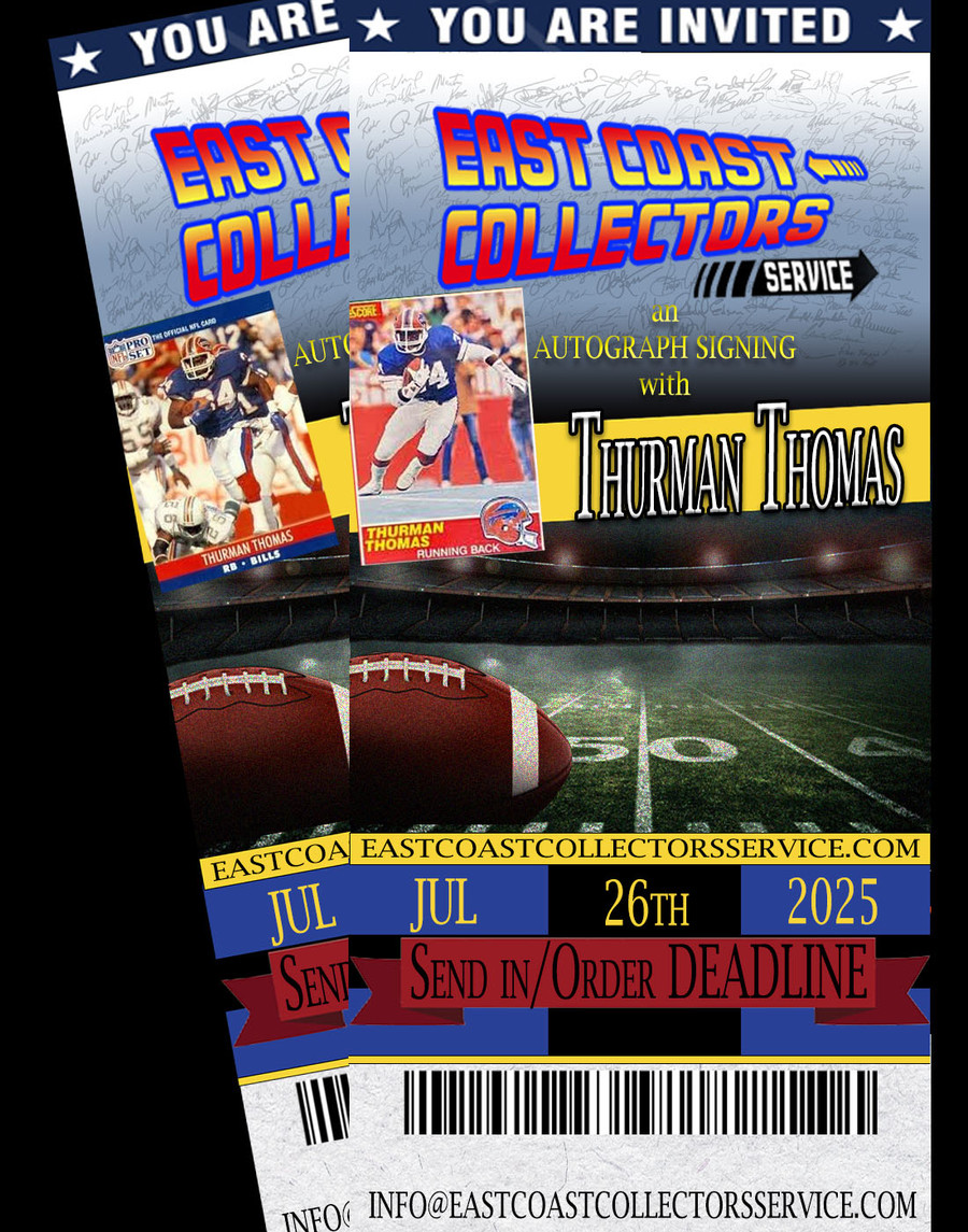 Thurman Thomas Pre-Order Autograph