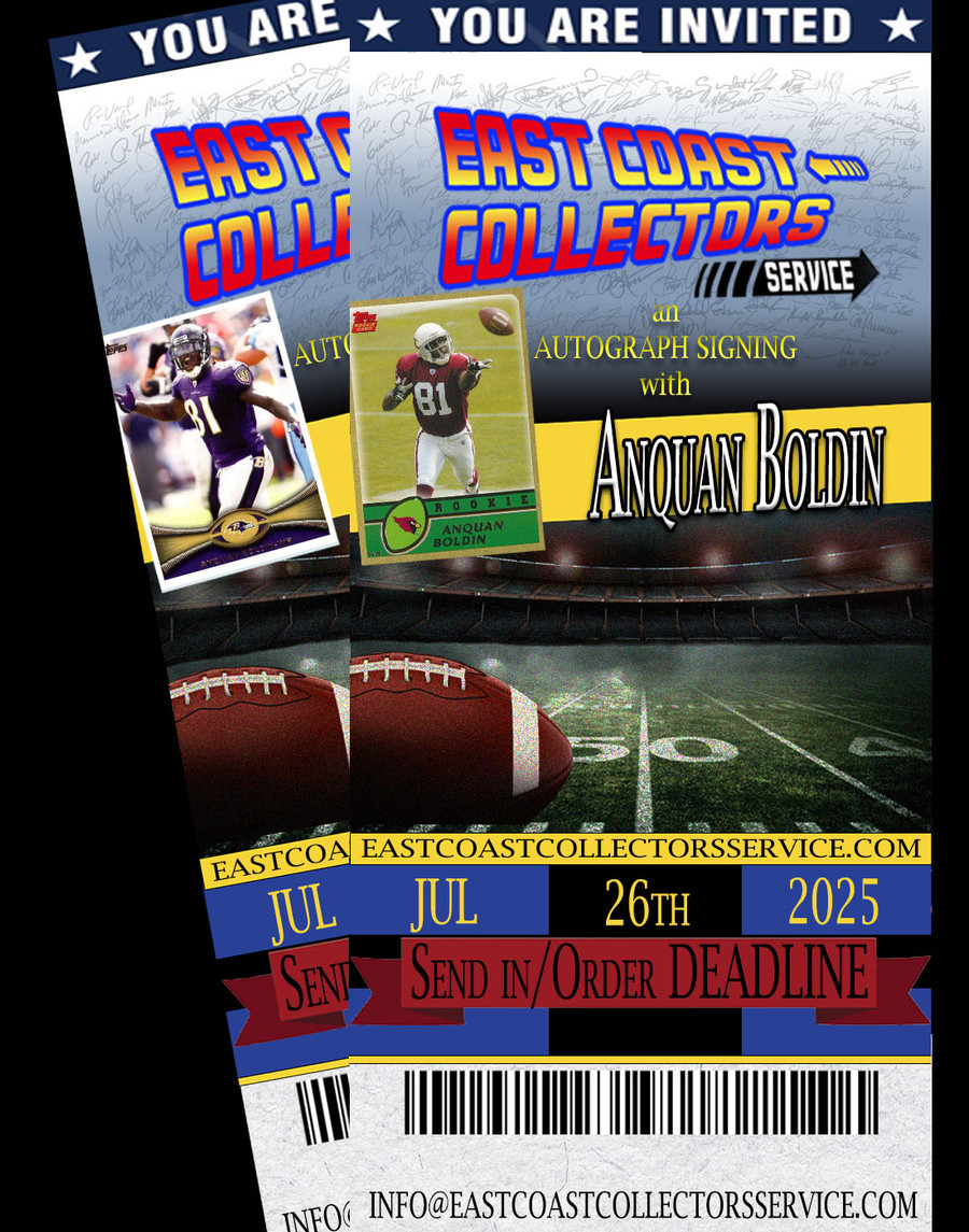 Anquan Boldin Pre-Order Autograph