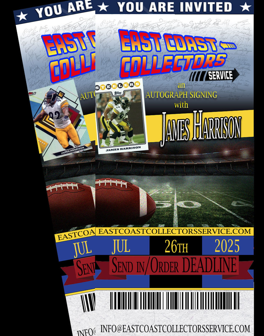 James Harrison Pre-Order Autograph