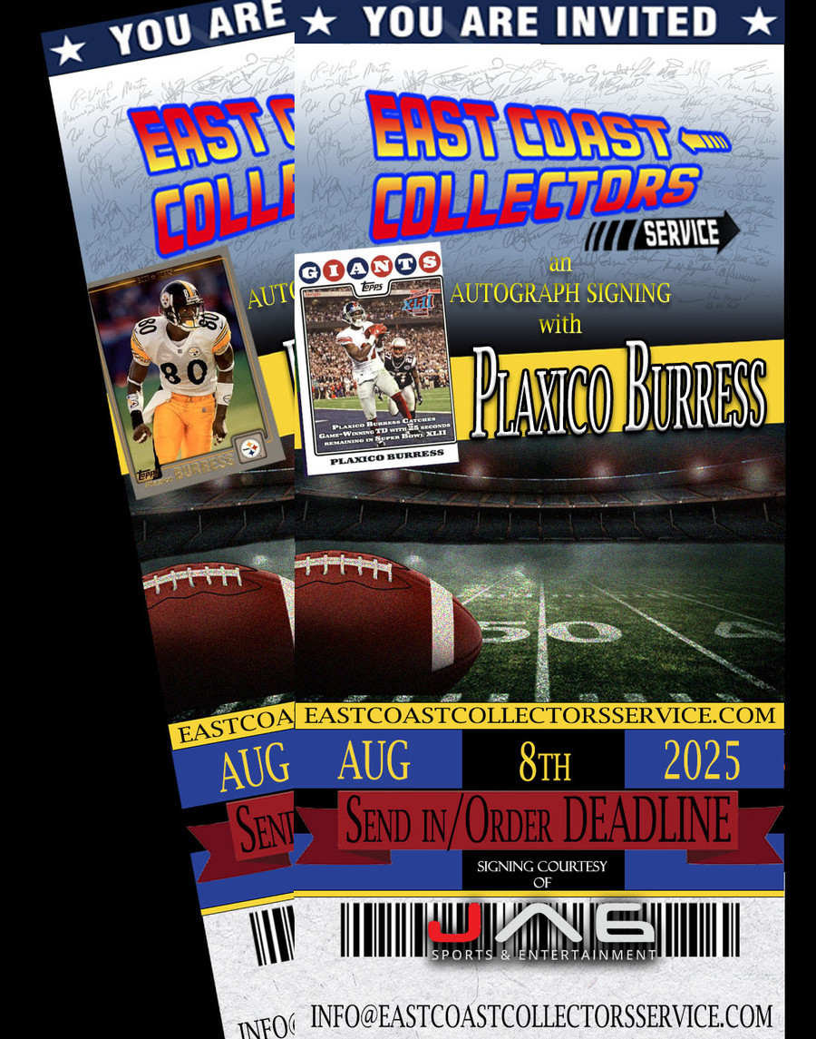 Plaxico Burress Pre-Order Autograph