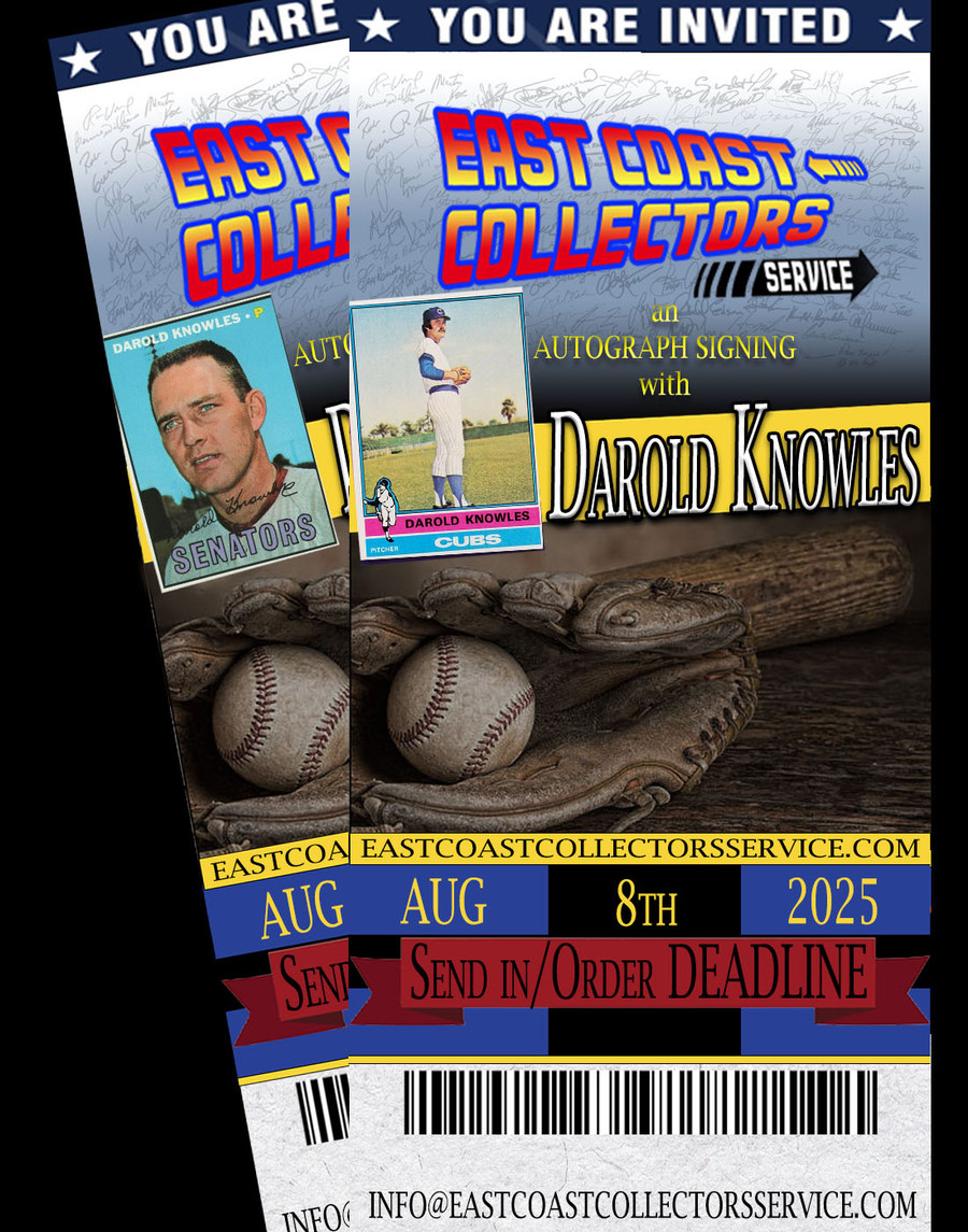 Darold Knowles Pre-Order Autograph