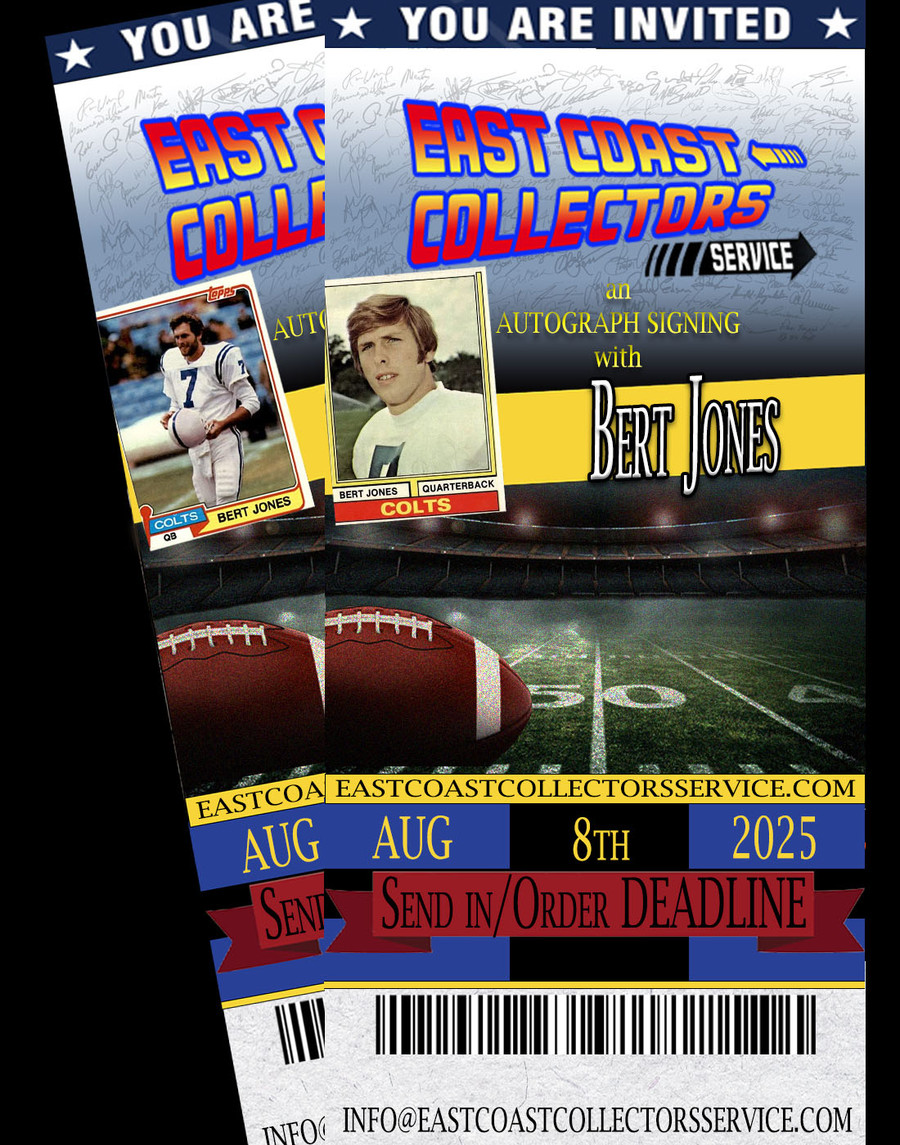 Bert Jones Pre-Order Autograph