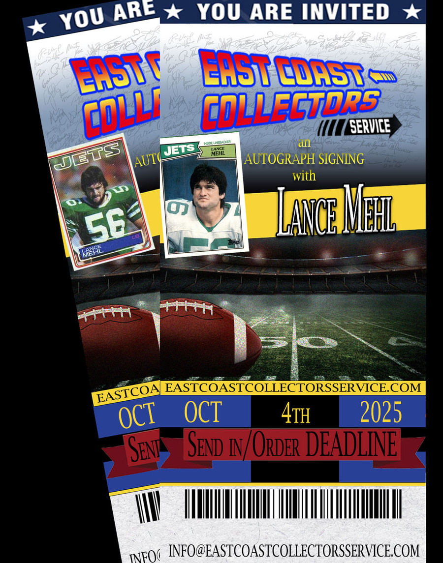 Lance Mehl Pre-Order Autograph