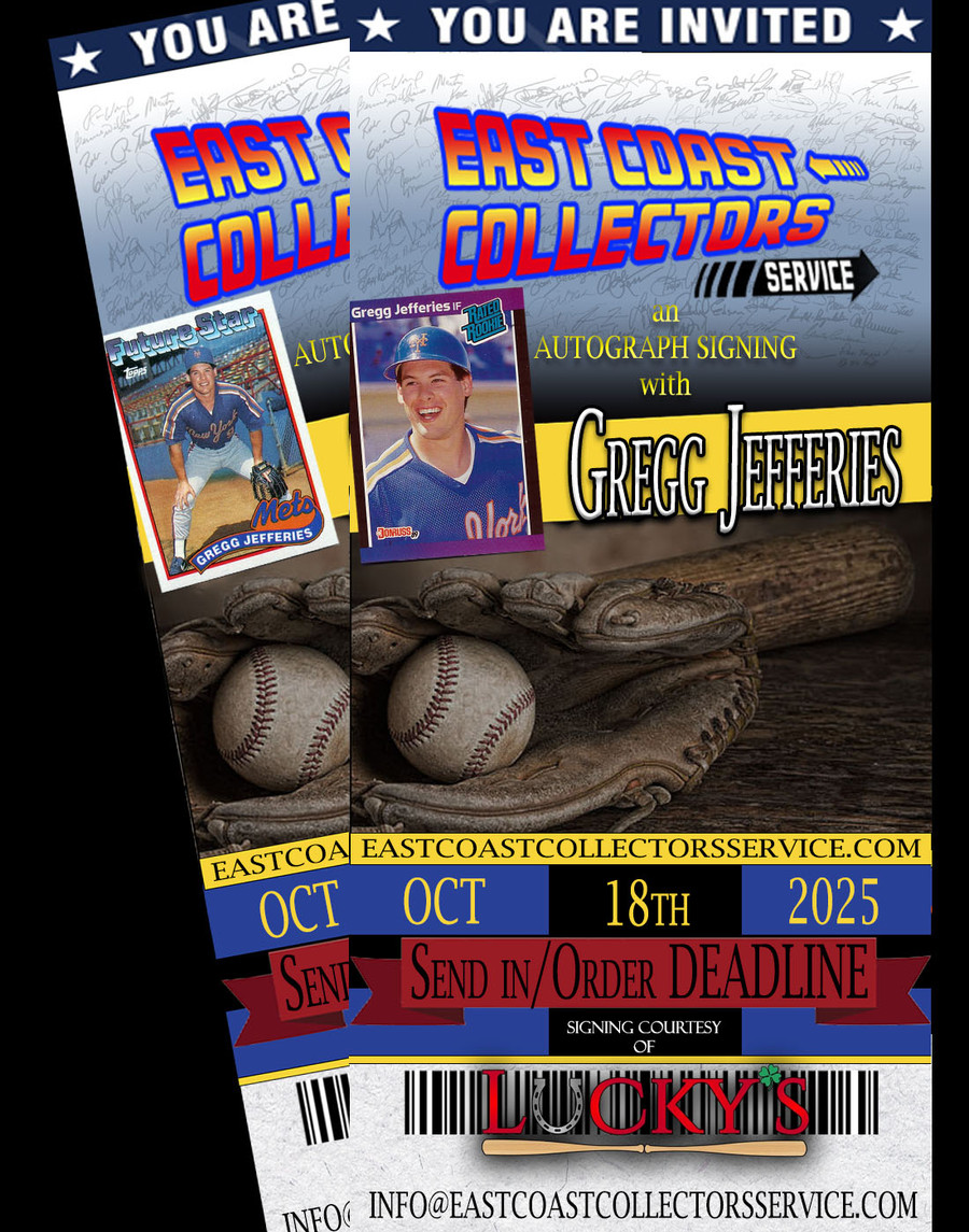 Gregg Jefferies Pre-Order Autograph