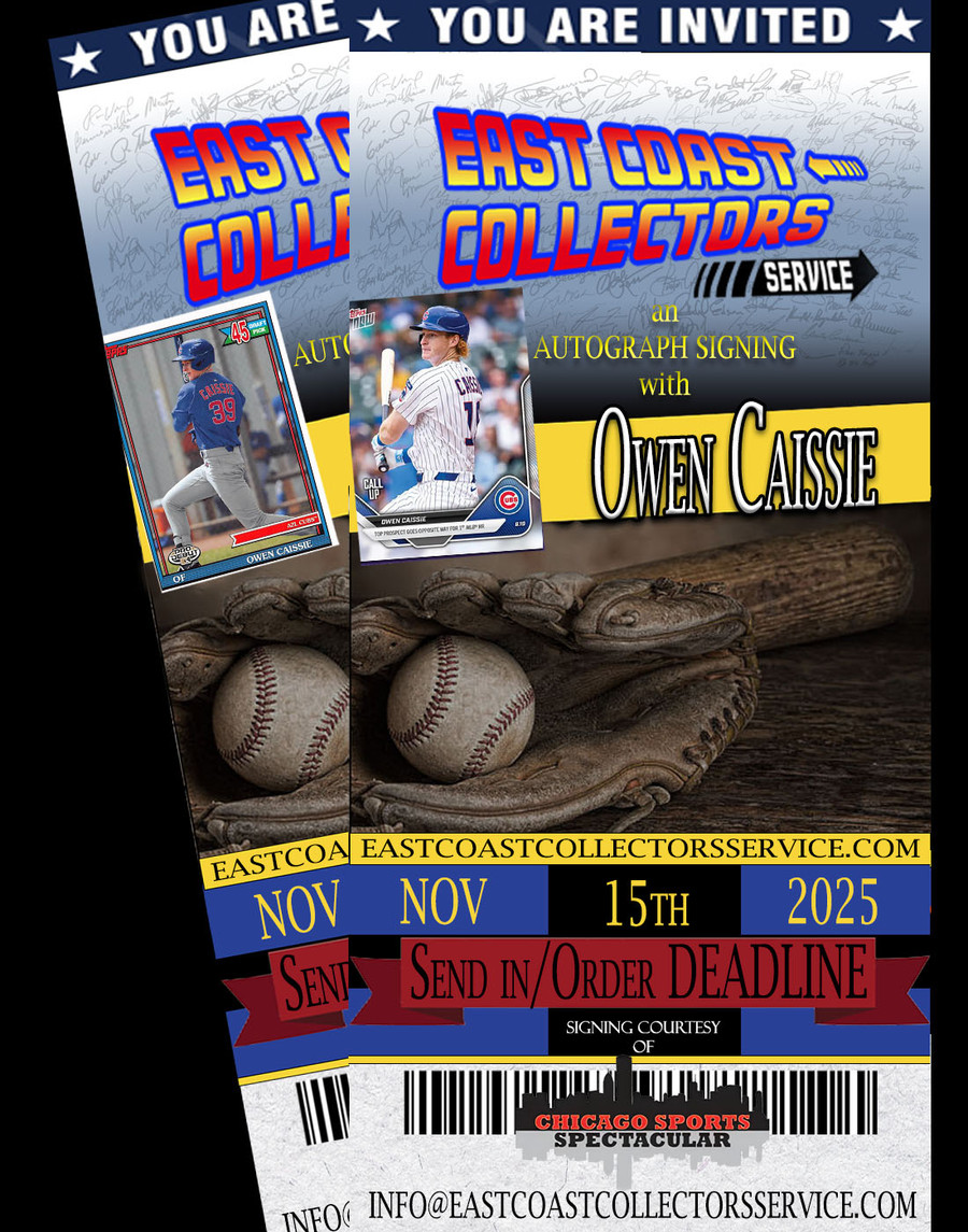 Owen Caissie Pre-Order Autograph