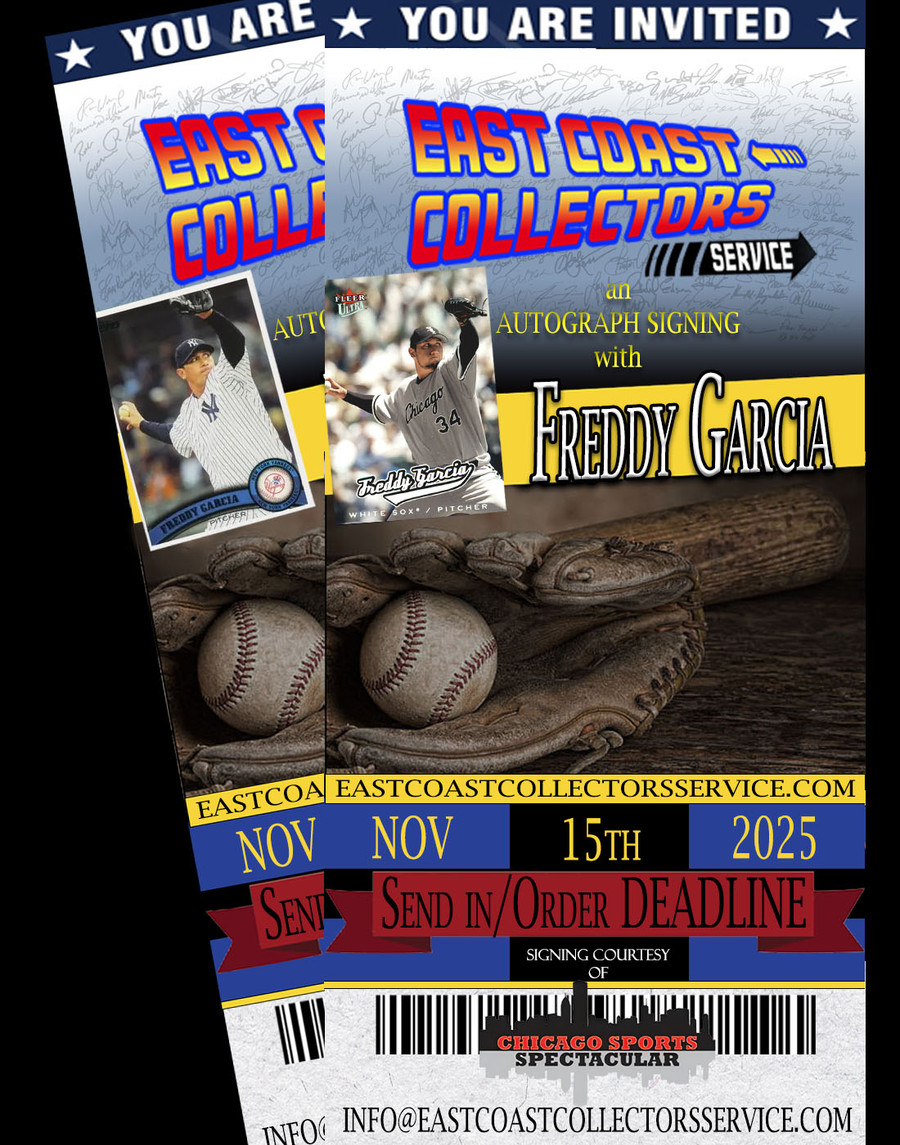 Freddy Garcia Pre-Order Autograph