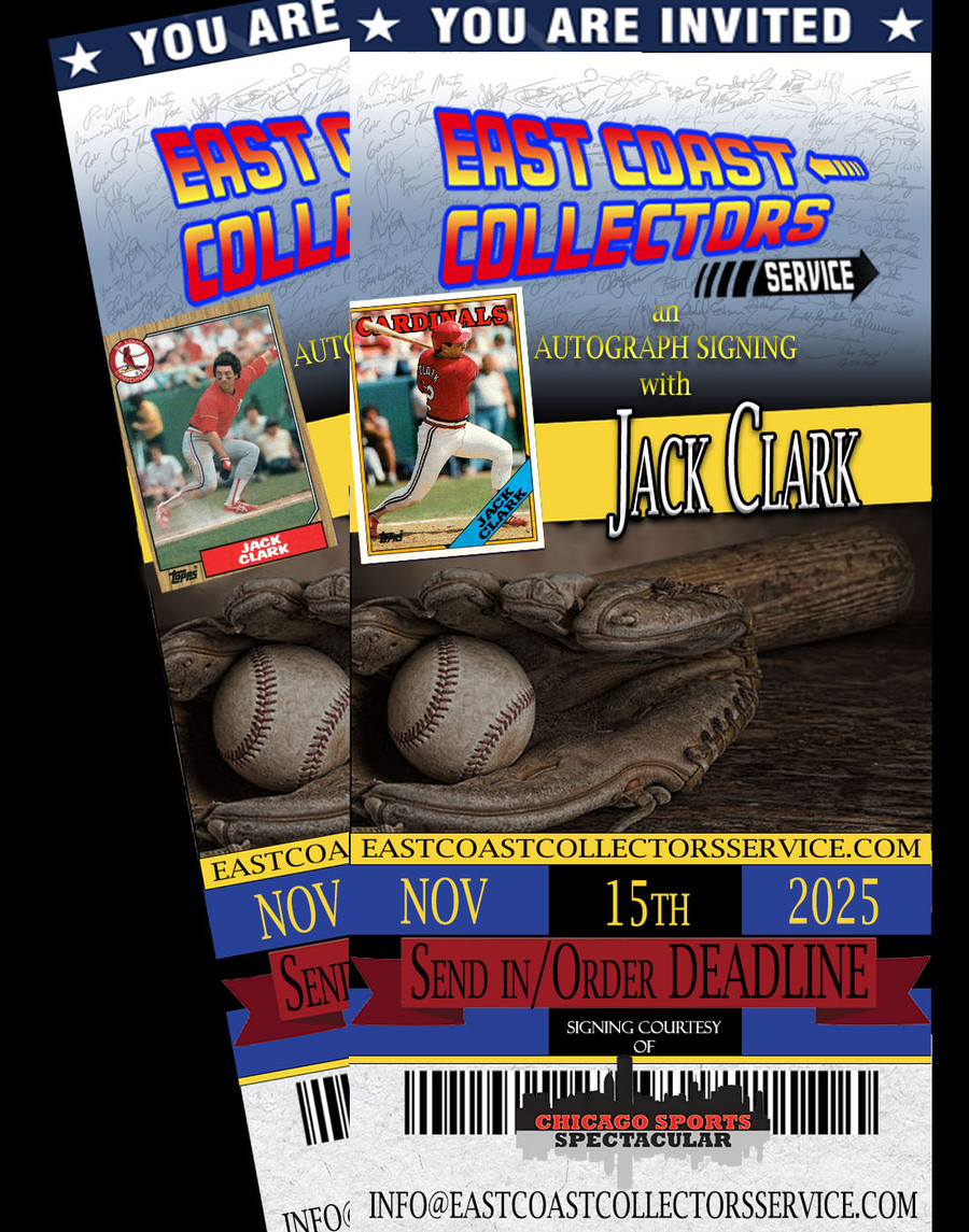 Jack Clark Pre-Order Autograph