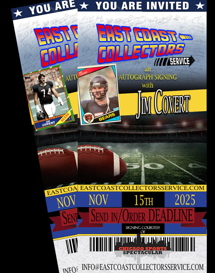 Jim Covert Pre-Order Autograph