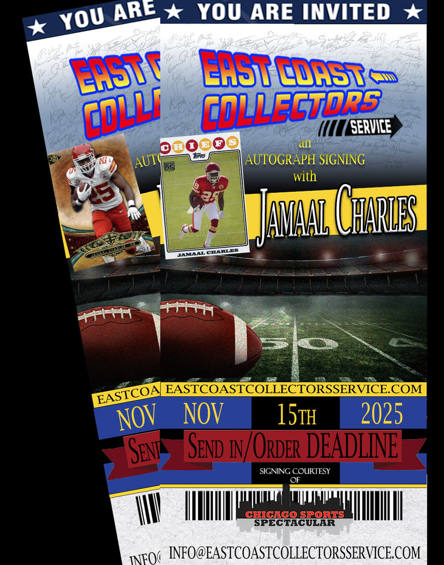 Jamaal Charles Pre-Order Autograph