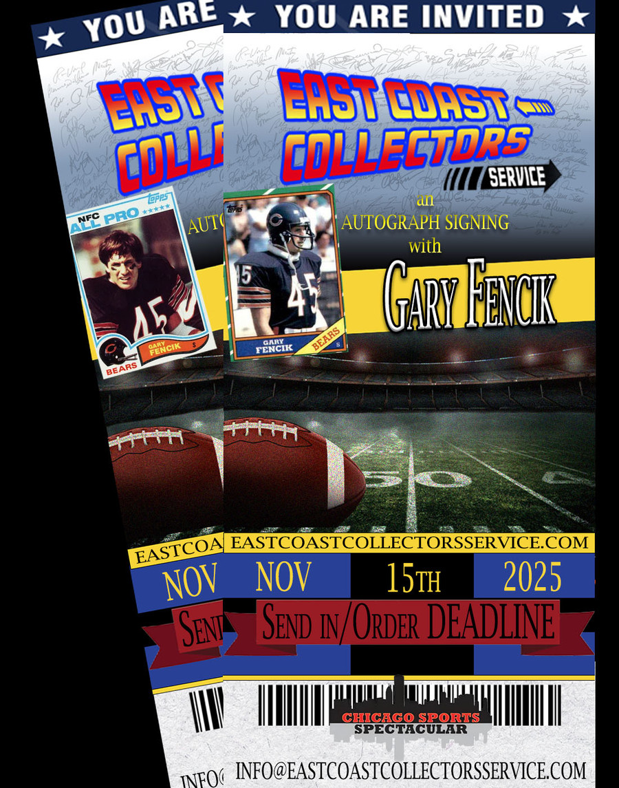 Gary Fencik Pre-Order Autograph