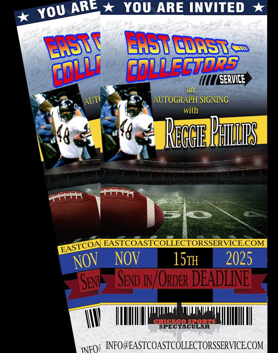 Reggie Phillips Pre-Order Autograph